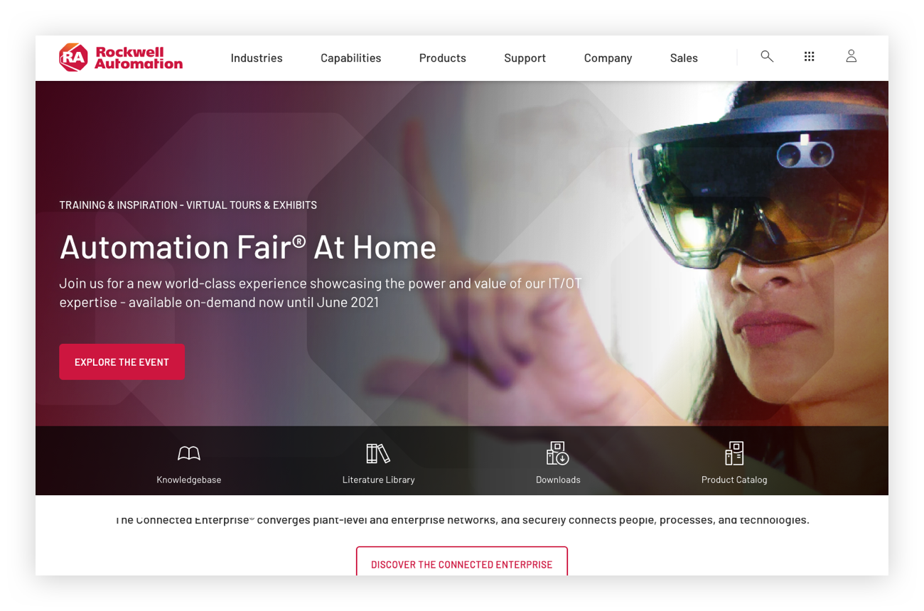 Rockwell Automation Website Image