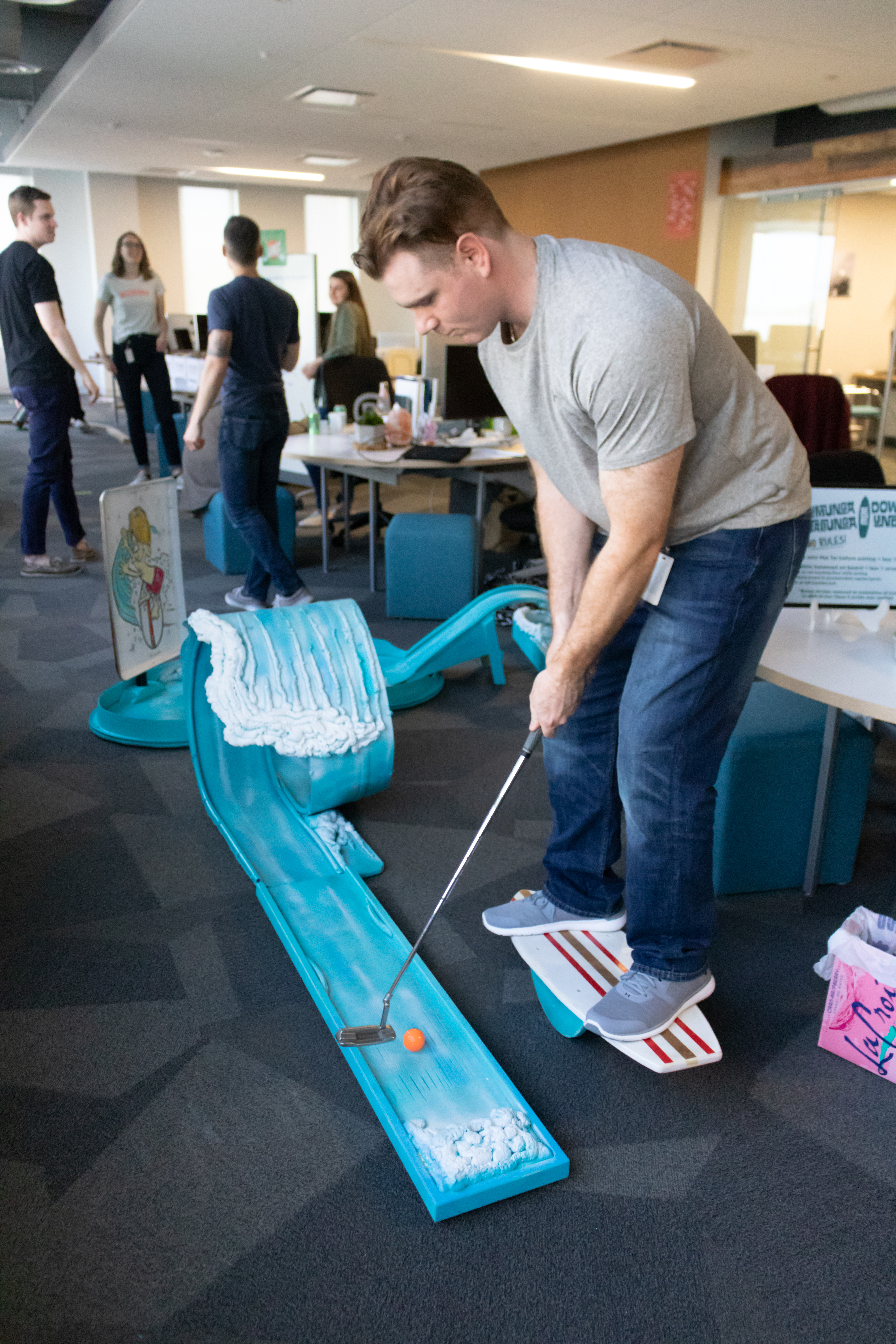 mini golf in the office
