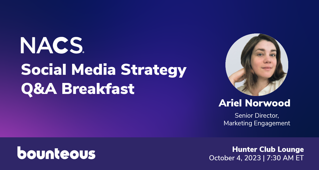 NACS 2023 - Social Media Strategy Q&A Breakfast