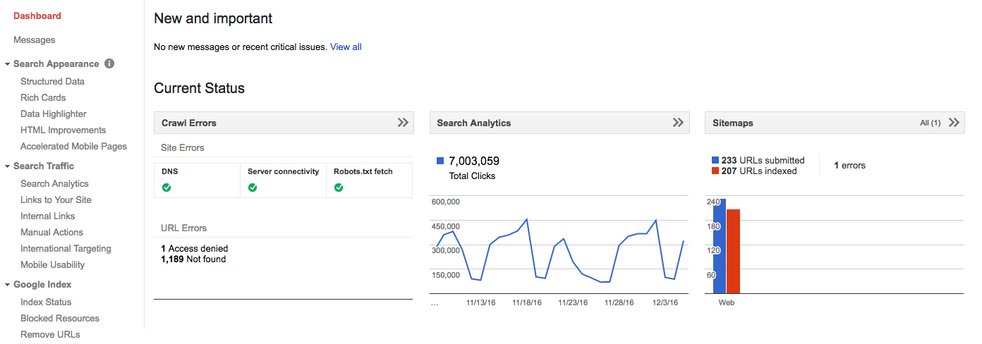 Google search console image