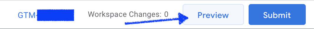 screen shot of GTM Preview Mode