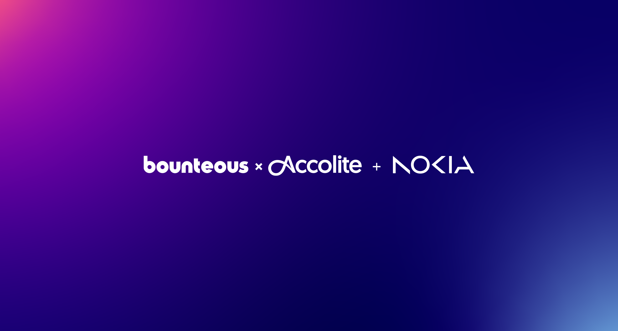 Bounteous x Accolite + Nokia logos