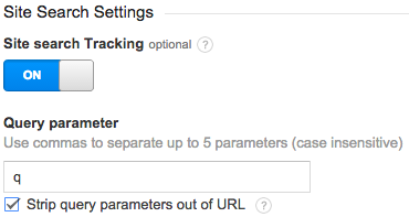 Strip query parameters site search