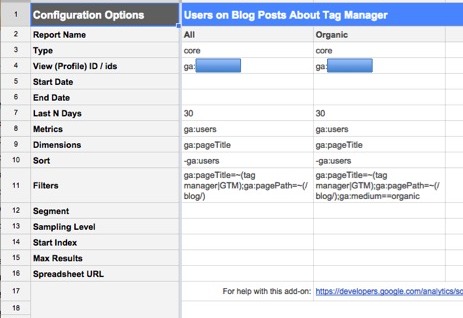 Google Sheets Configuration