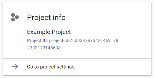 Cloud Console shown where you can find the Project Number