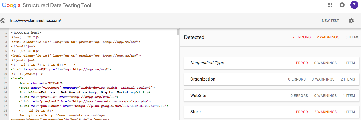 Structured Data Testing Tool (SDTT)