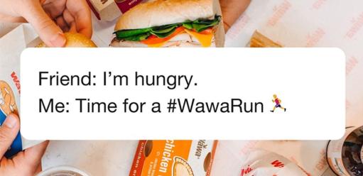 Wawa hashtag on social media