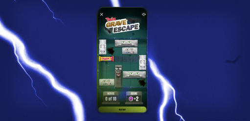 Treat Town game show on phone screen