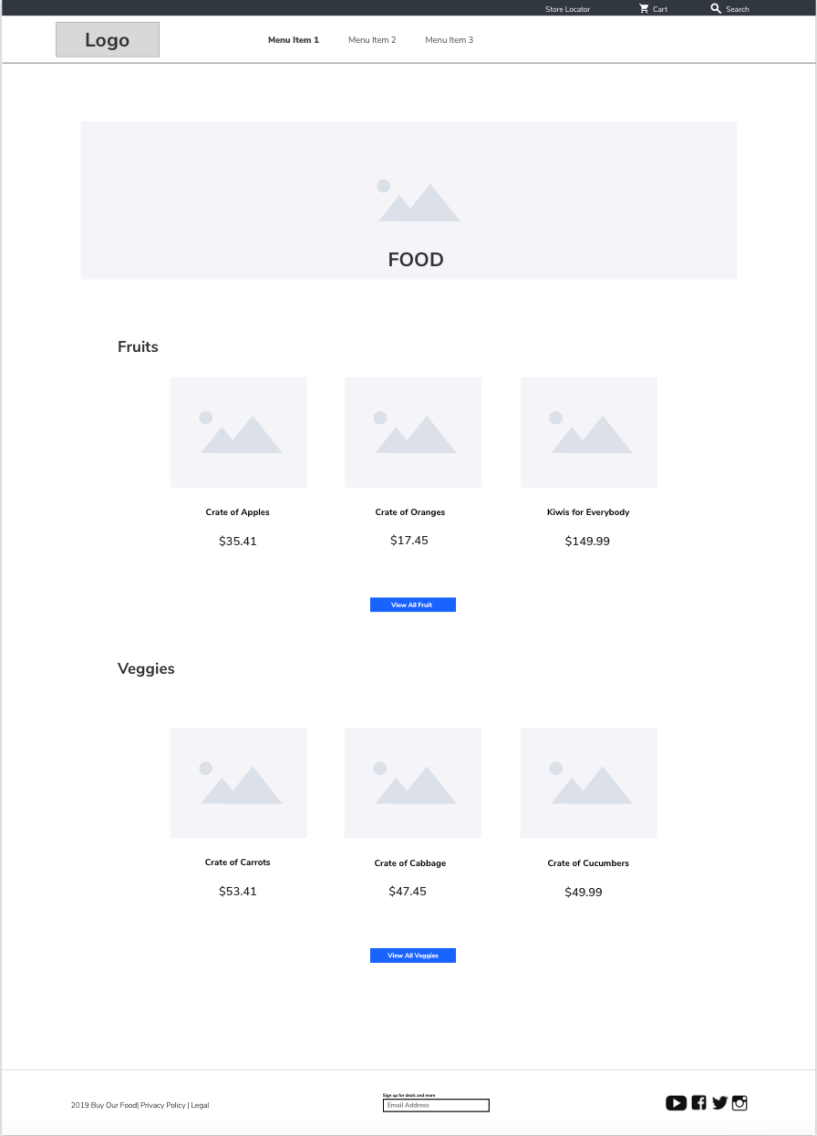 screen grab of design prototype